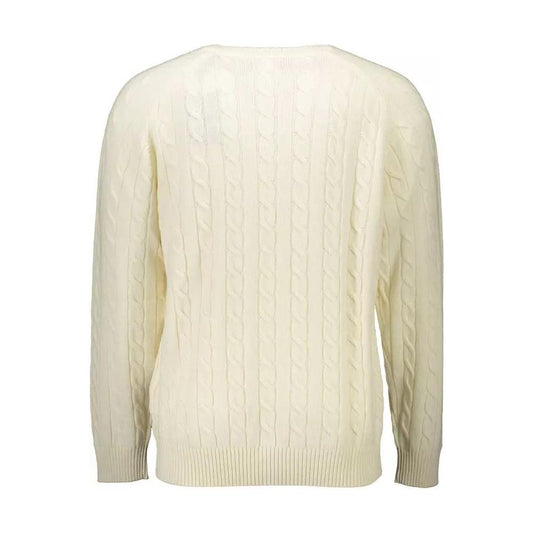 Gant | Elegant White Woolen Sweater| McRichard Designer Brands   