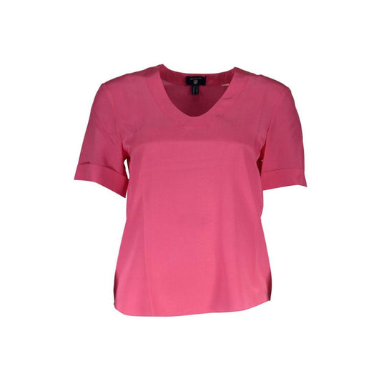 Gant Pink Silk Tops & T-Shirt pink-silk-tops-t-shirt