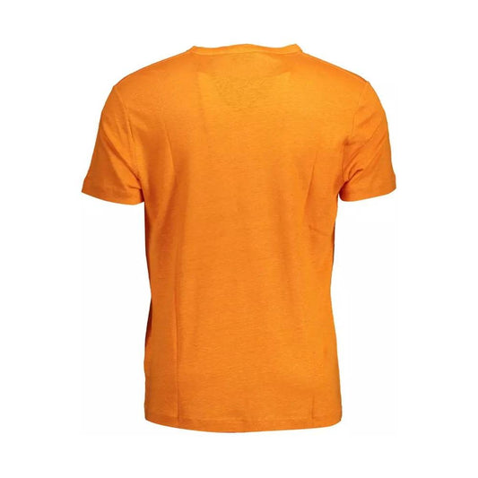 GantElegant Orange Linen Short Sleeve TeeMcRichard Designer Brands£89.00