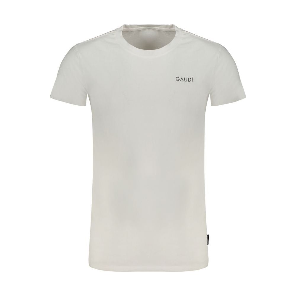 Gaudi White Cotton T-Shirt white-cotton-t-shirt-158