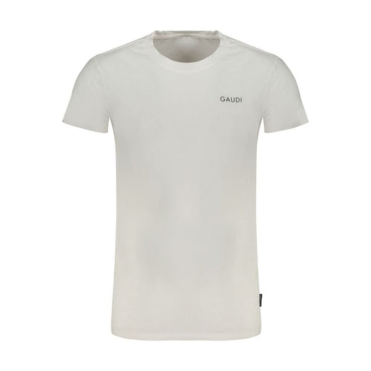 Gaudi White Cotton T-Shirt white-cotton-t-shirt-158