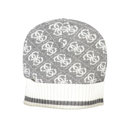Guess Jeans Gray Polyester Hats & Cap gray-polyester-hats-cap
