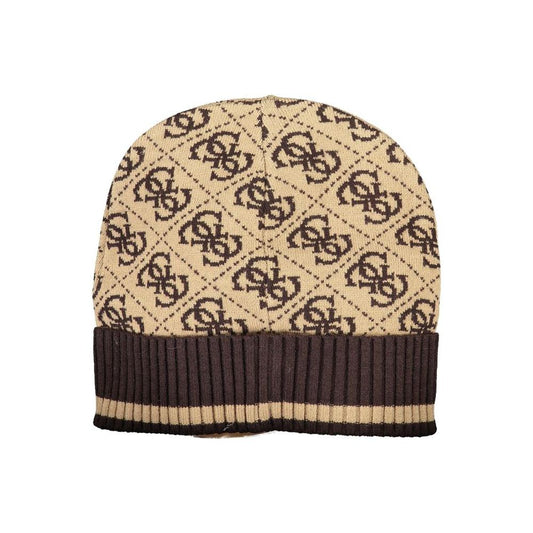 Guess Jeans Brown Polyester Hats & Cap brown-polyester-hats-cap
