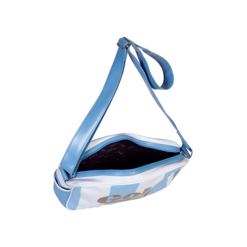 Light Blue Fabric Handbag