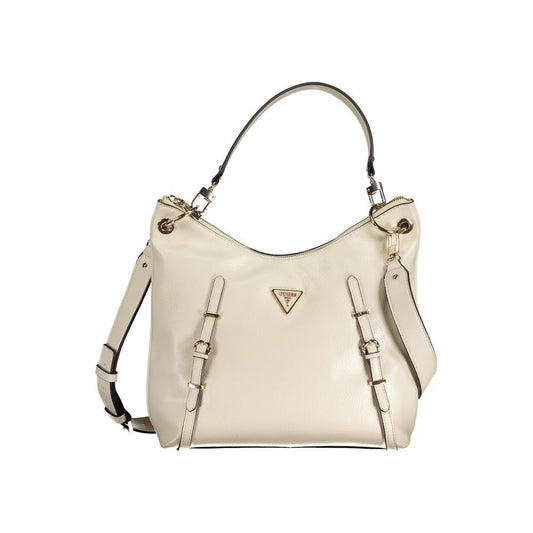 Beige Polyethylene Handbag