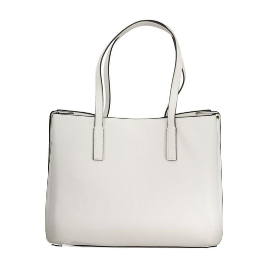Guess Jeans White Polyethylene Handbag white-polyethylene-handbag-20