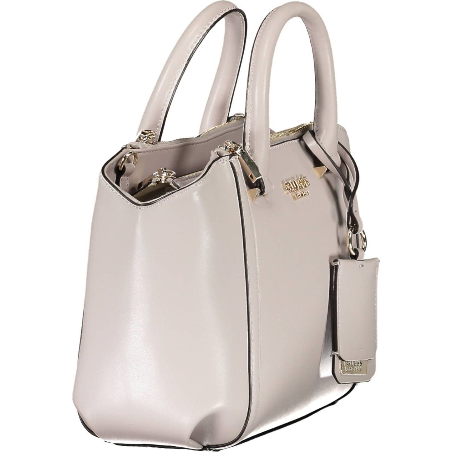Guess Jeans Elegant Gray Handbag with Contrasting Accents elegant-gray-handbag-with-contrasting-accents