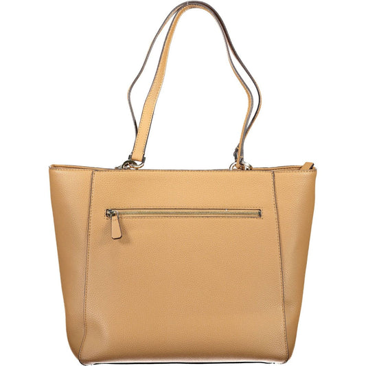 Chic Brown Dual-Compartment Handbag