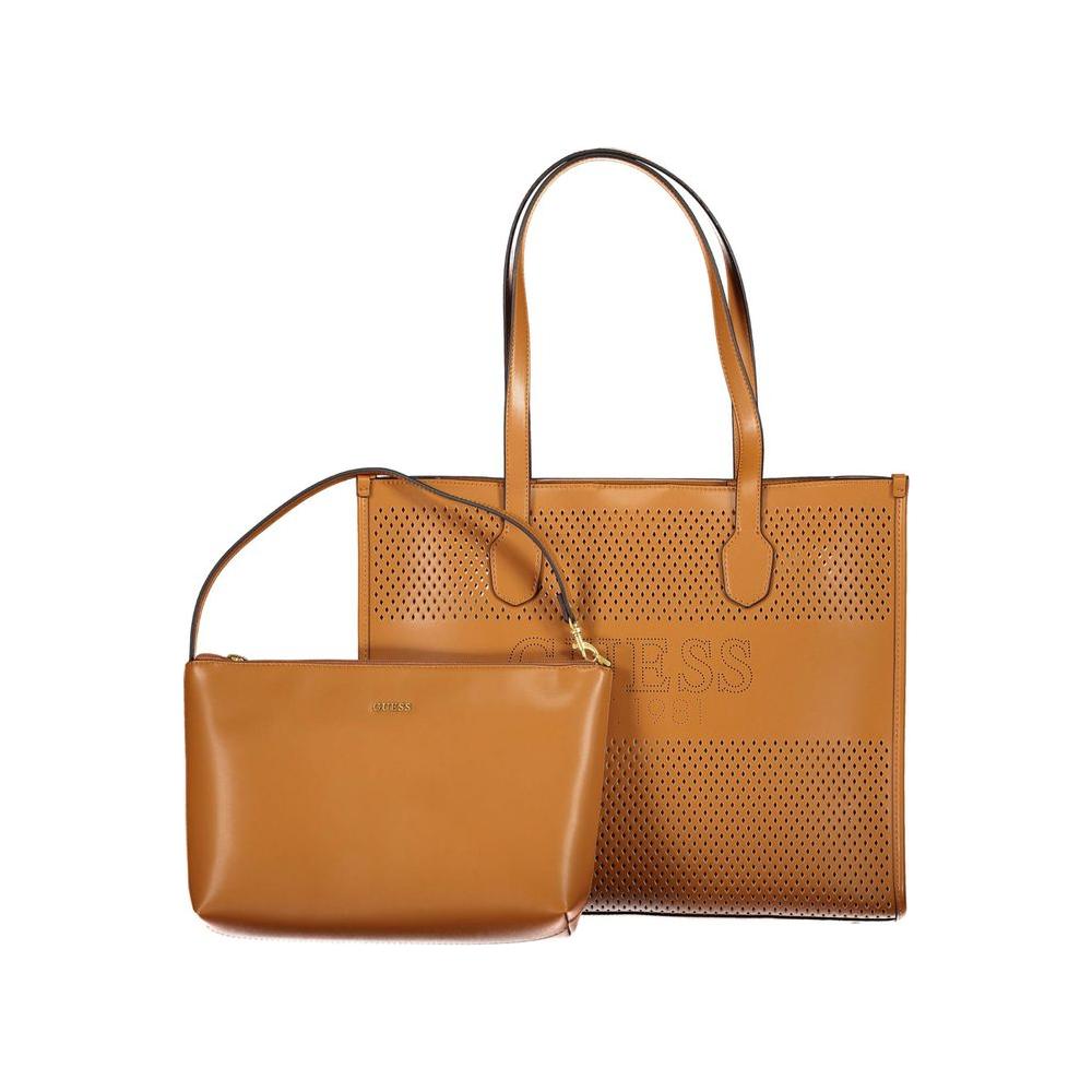 Guess Jeans Brown Polyethylene Handbag brown-polyethylene-handbag