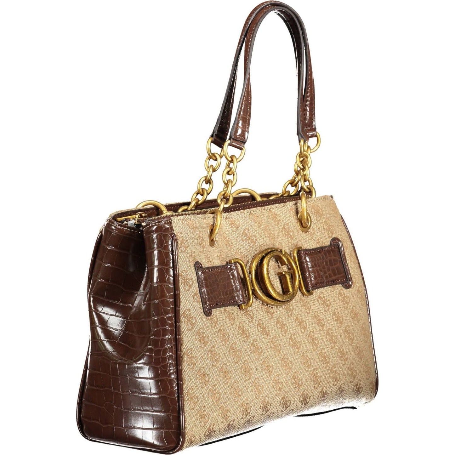 Guess Jeans Chic Brown Chain-Handle Shoulder Bag chic-brown-chain-handle-shoulder-bag