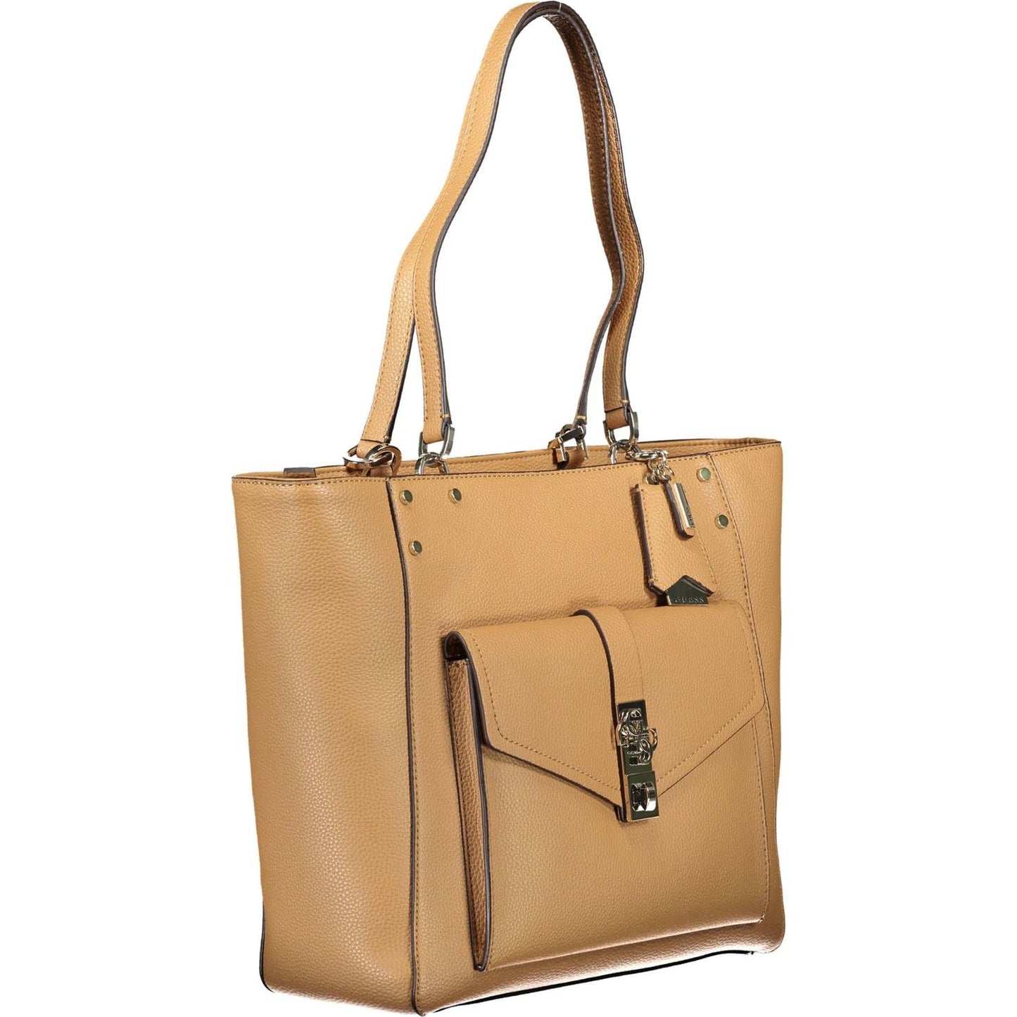 Guess Jeans Chic Brown Dual-Compartment Handbag chic-brown-dual-compartment-handbag