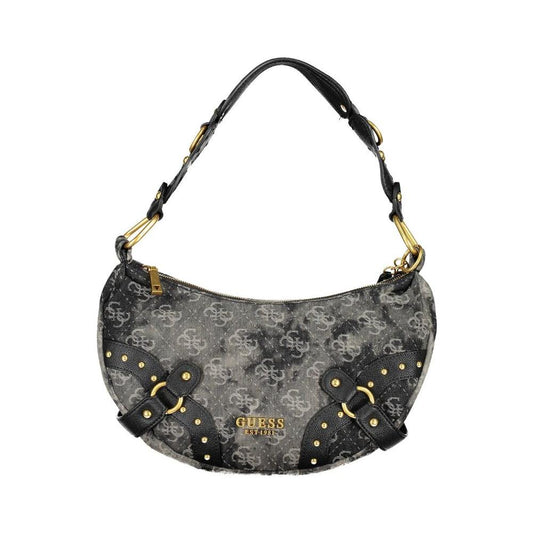 Black Polyester Handbag