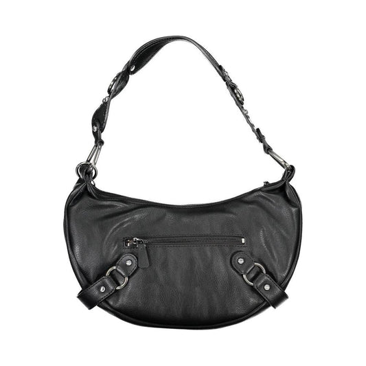 Guess Jeans Black Polyethylene Handbag black-polyethylene-handbag-13