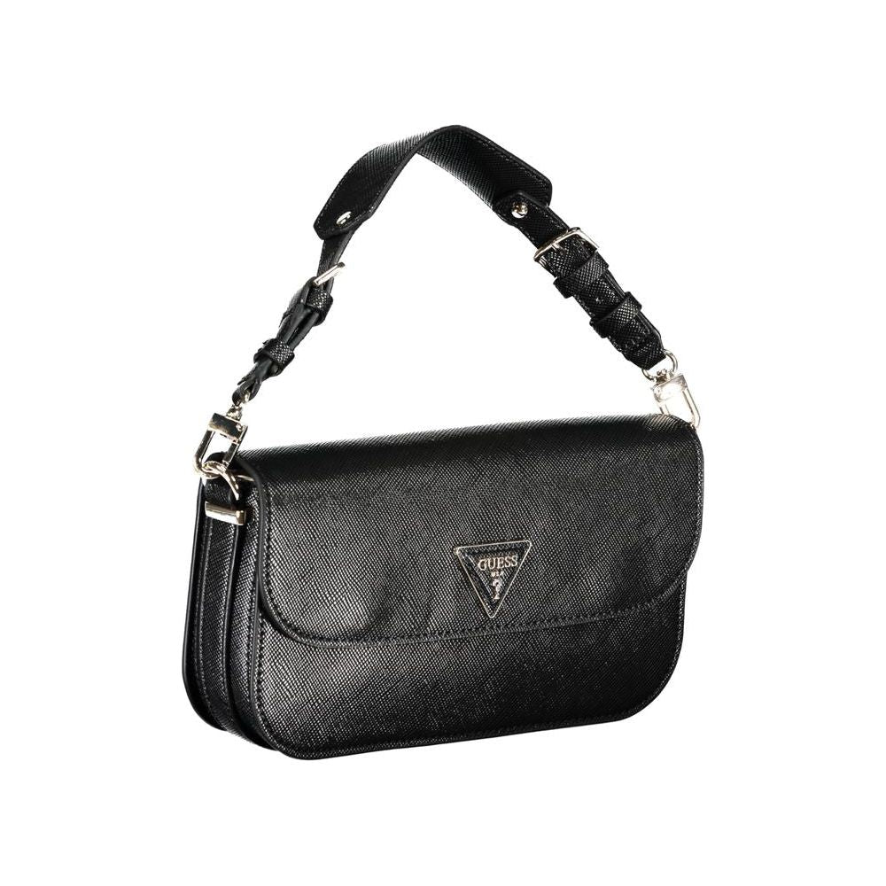 Guess Jeans Black Polyethylene Handbag black-polyethylene-handbag-21