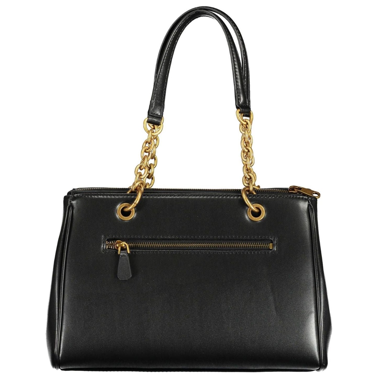 Guess Jeans Chic Black Contrasting Detail Dual-Handle Bag chic-black-contrasting-detail-dual-handle-bag