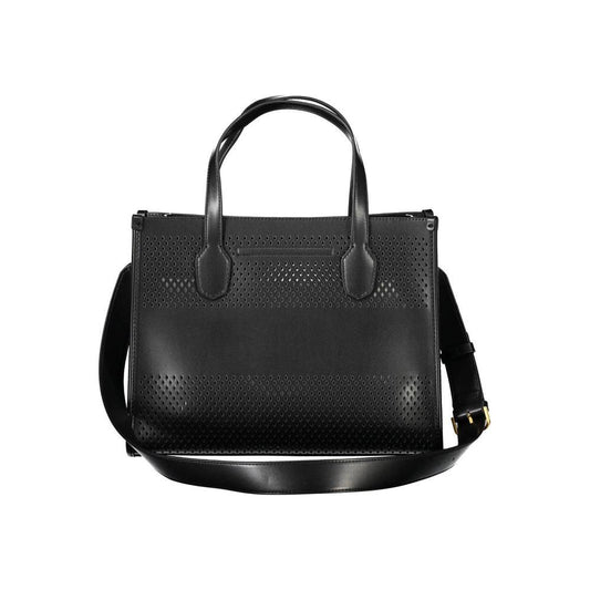 Guess Jeans Black Polyethylene Handbag black-polyethylene-handbag-4