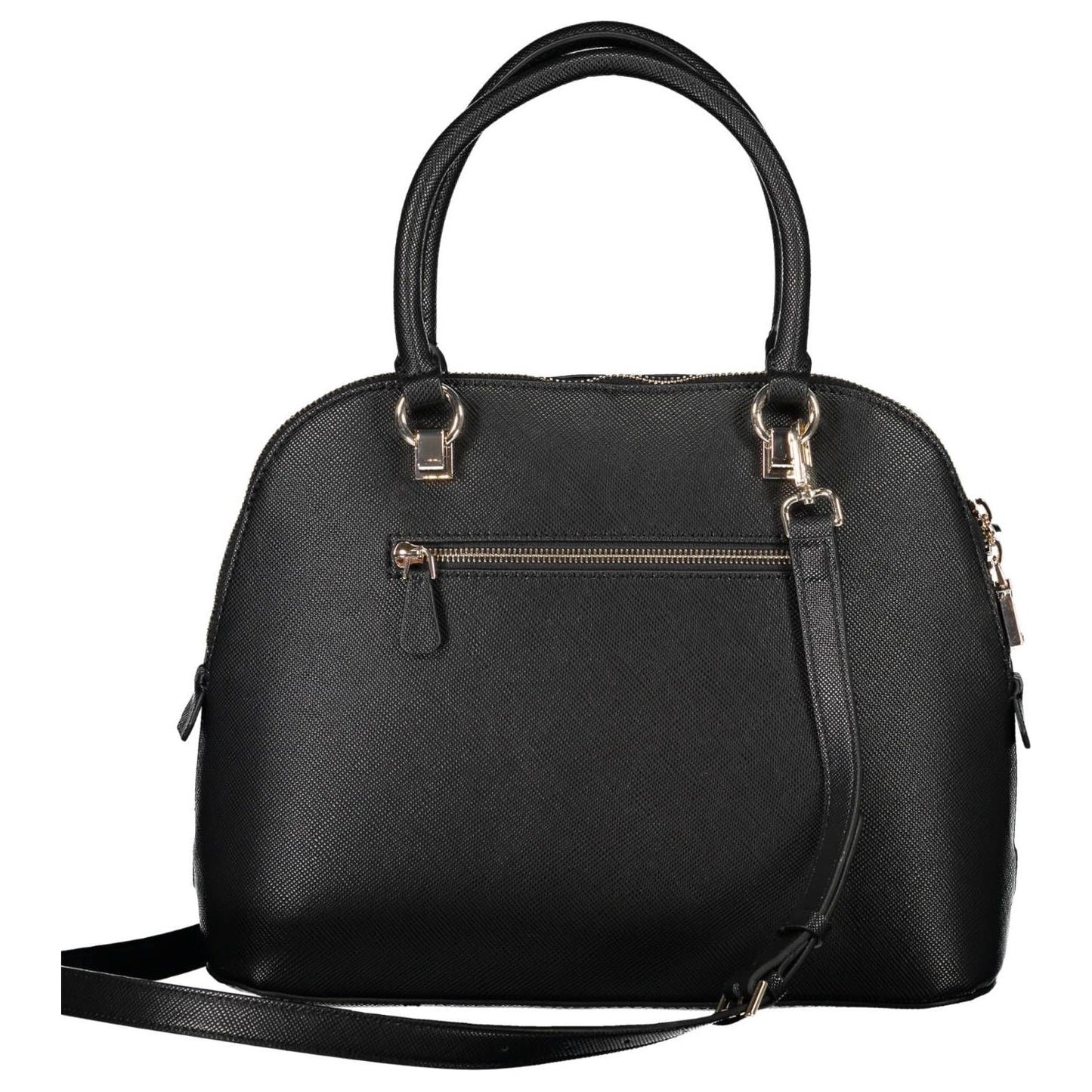 Guess Jeans | Chic Black Guess Handbag with Contrasting Details| McRichard Designer Brands   