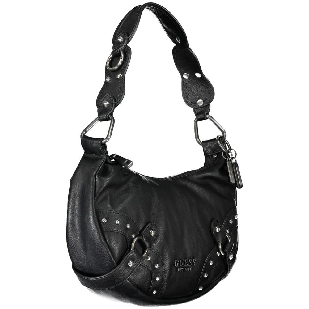 Guess Jeans Black Polyethylene Handbag black-polyethylene-handbag-13
