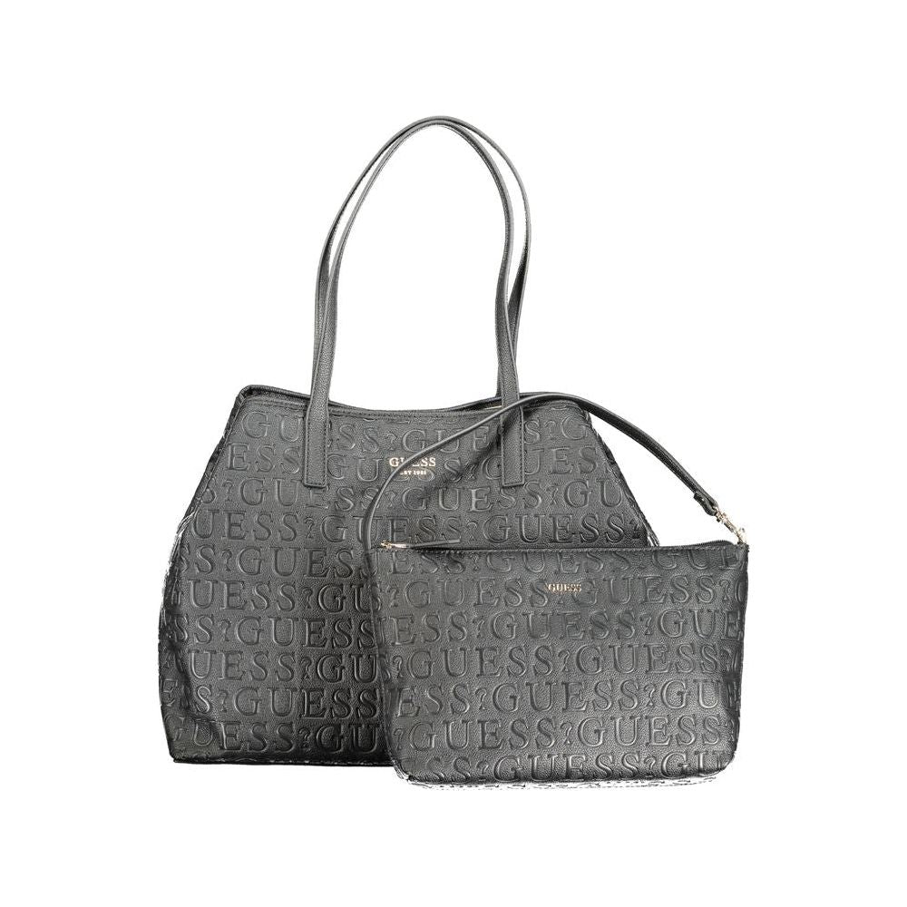 Guess Jeans Black Polyethylene Handbag black-polyethylene-handbag-117