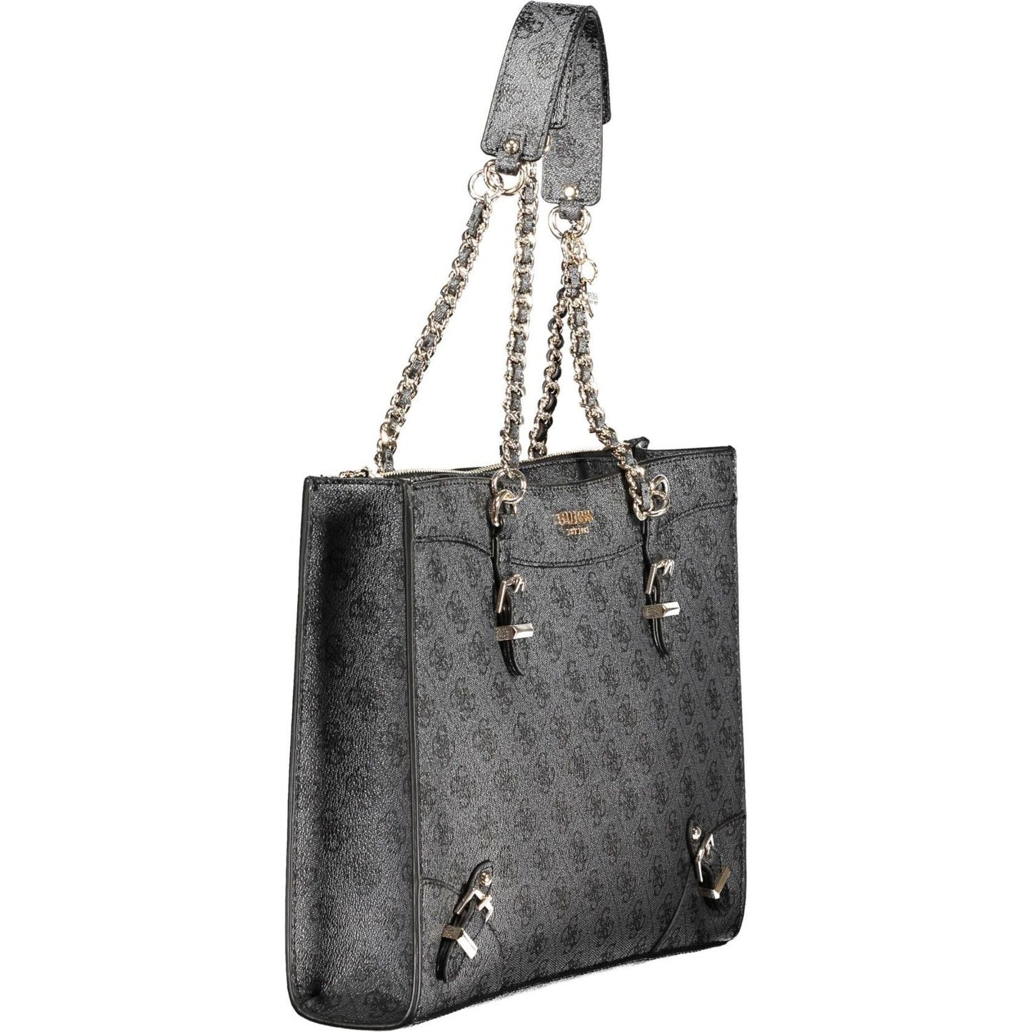 Guess Jeans Chic Black Chain Handled Shoulder Bag chic-black-chain-handled-shoulder-bag