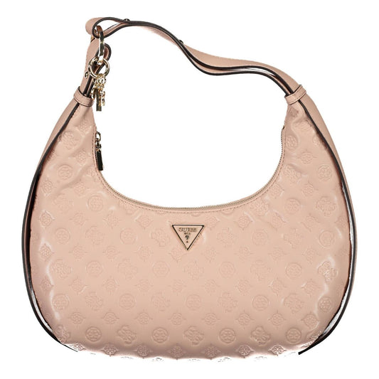 Guess Jeans Chic Pink Contrasting Details Shoulder Bag chic-pink-contrasting-details-shoulder-bag