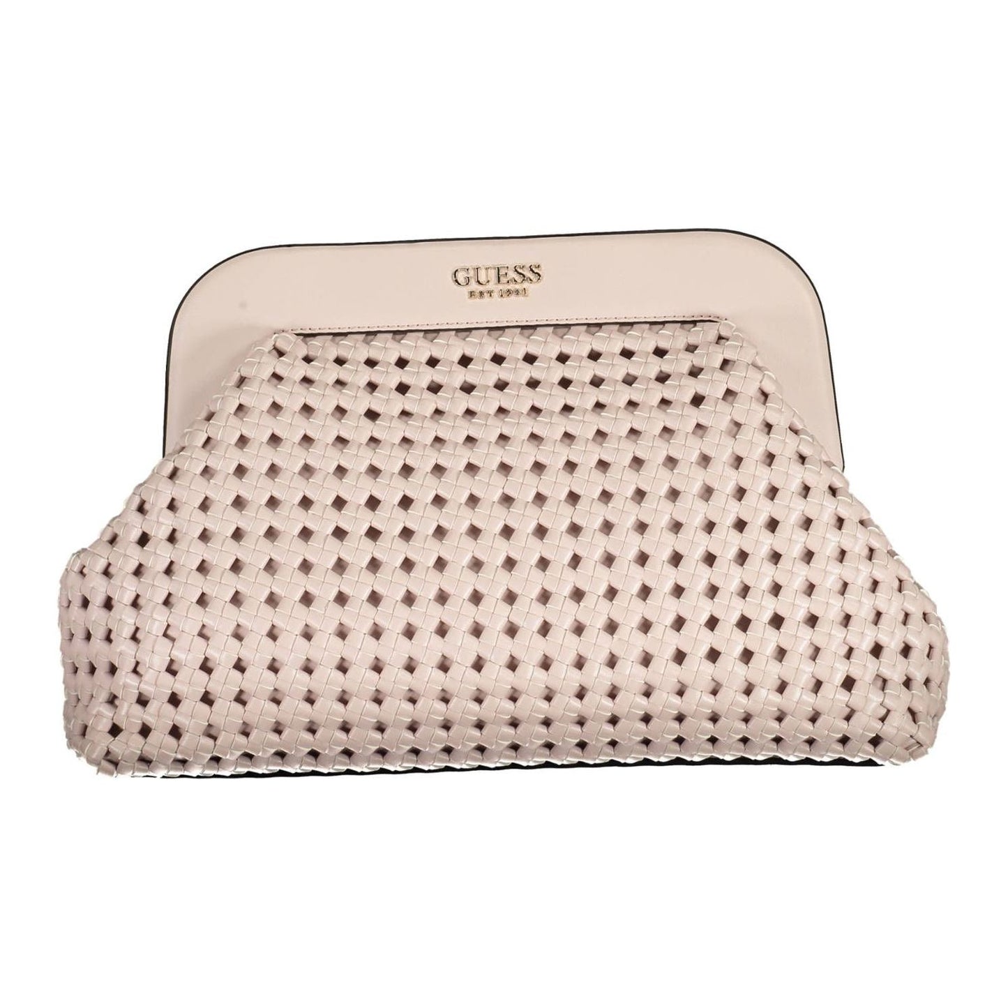 Elegant Pink Handbag with Contrasting Details