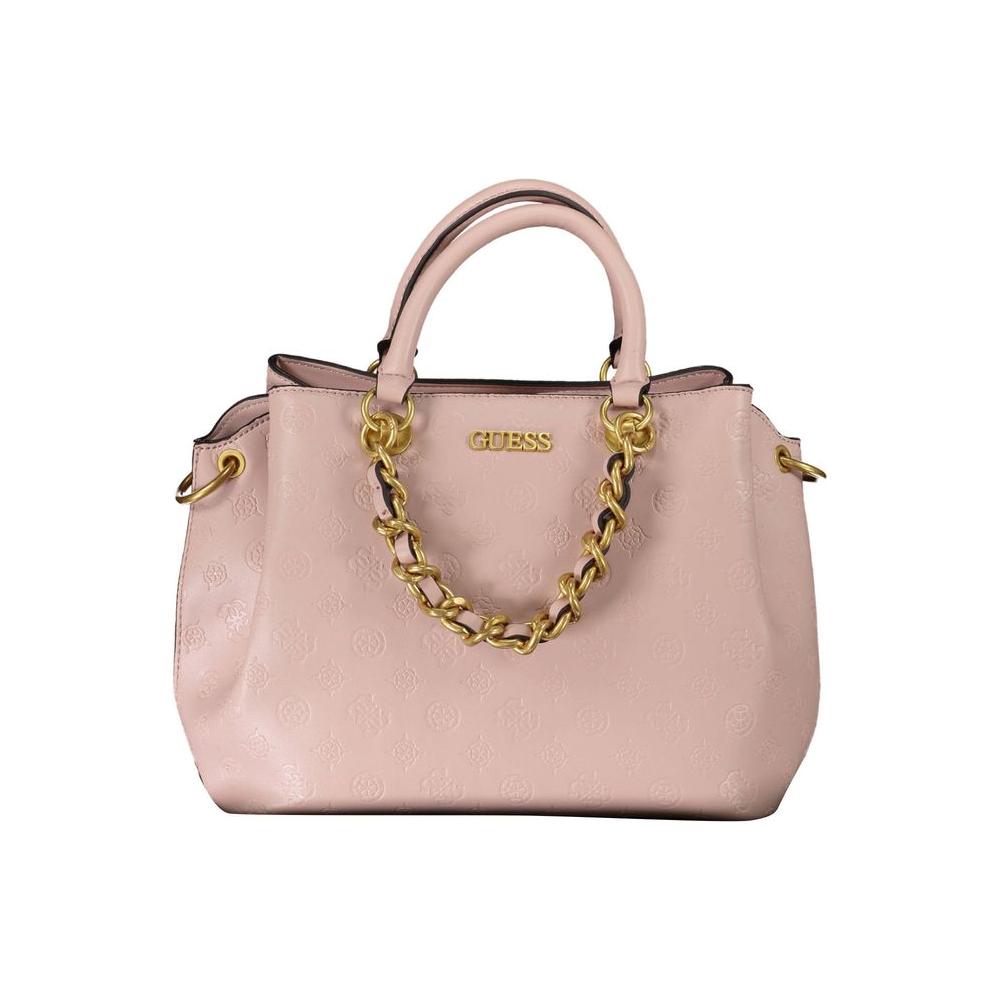 Guess Jeans Pink Polyethylene Handbag pink-polyethylene-handbag-1