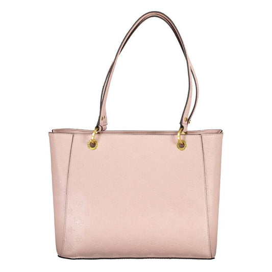 Guess Jeans Pink Polyethylene Handbag pink-polyethylene-handbag-2