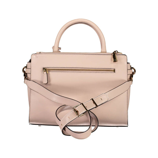 Guess Jeans | Chic Pink Guess Handbag with Contrasting Details| McRichard Designer Brands   