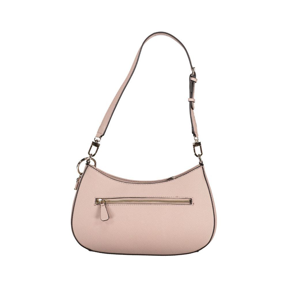 Guess Jeans Pink Polyethylene Handbag pink-polyethylene-handbag-8