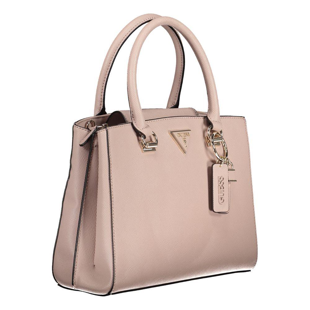 Guess Jeans Pink Polyethylene Handbag pink-polyethylene-handbag-10