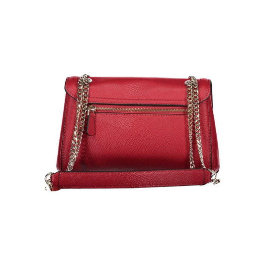 Guess Jeans Red Polyethylene Handbag red-polyethylene-handbag-3
