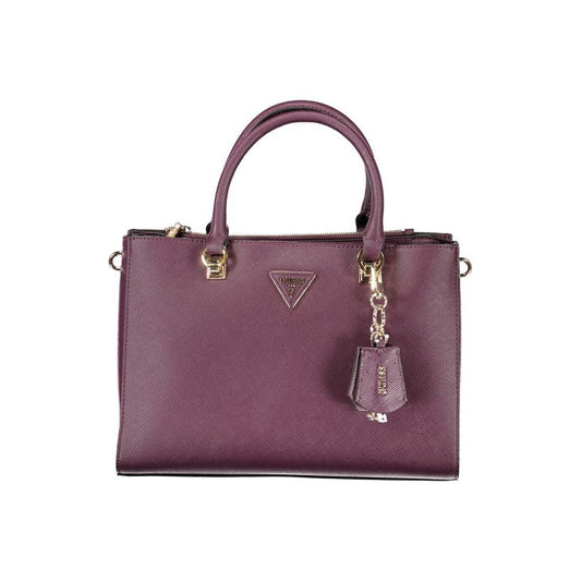 Guess Jeans Purple Polyethylene Handbag purple-polyethylene-handbag