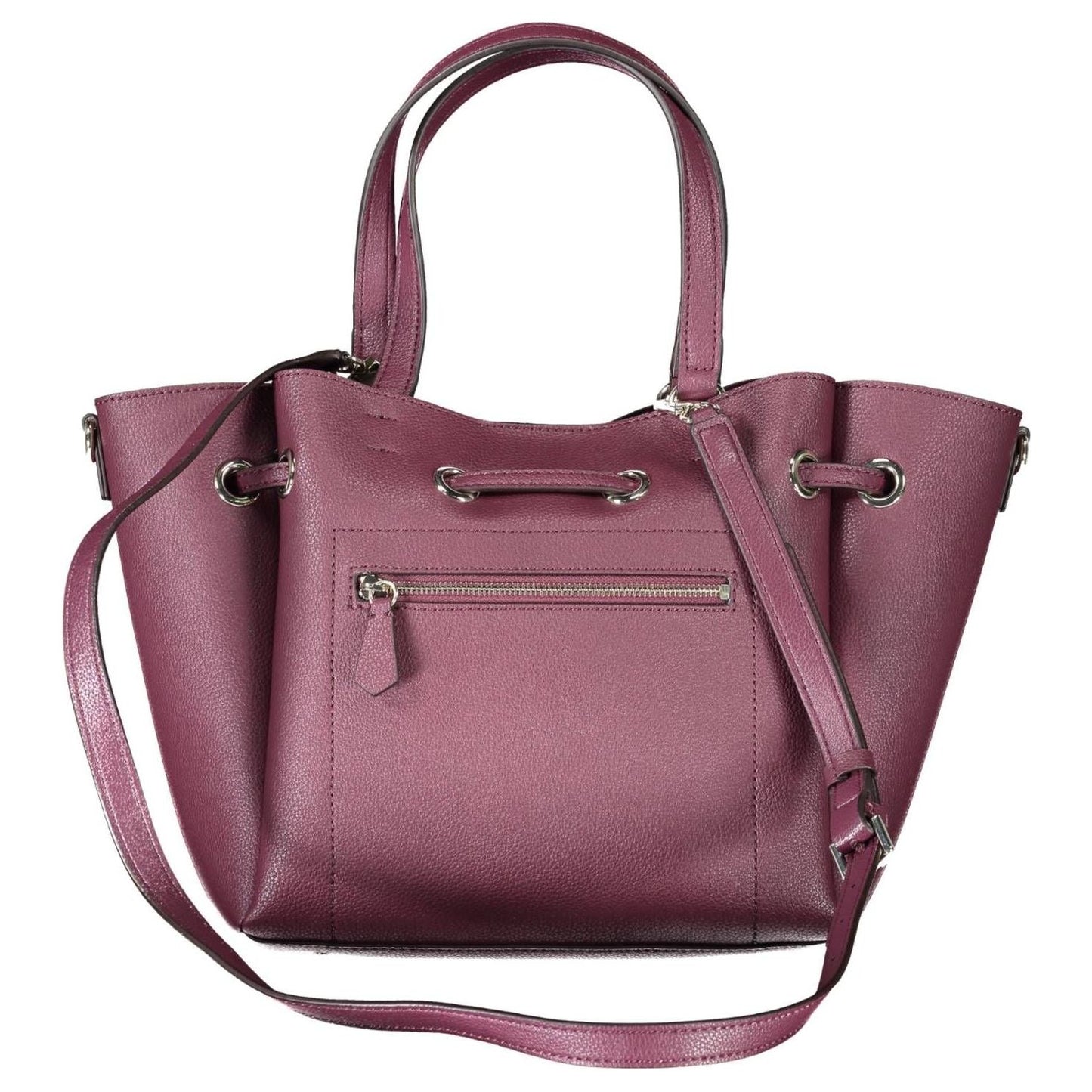 Guess Jeans Elegant Purple Handbag with Versatile Straps elegant-purple-handbag-with-versatile-straps