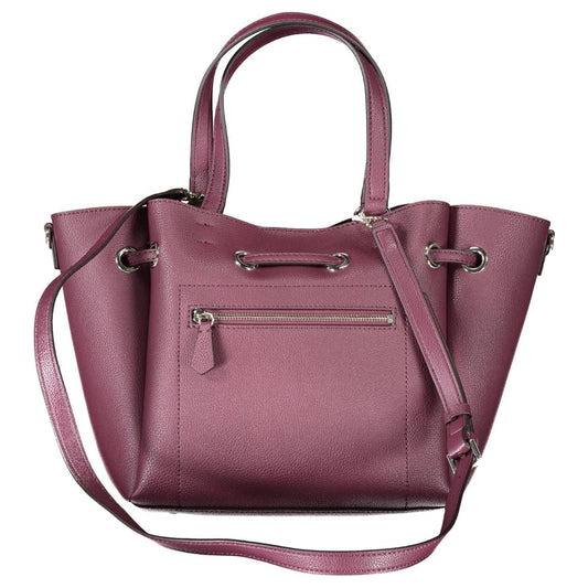 Guess Jeans | Elegant Purple Handbag with Versatile Straps| McRichard Designer Brands   