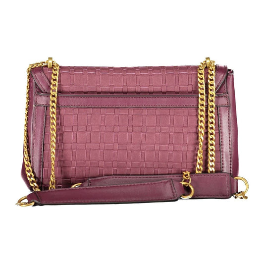 Chic Purple Chain Handle Shoulder Bag