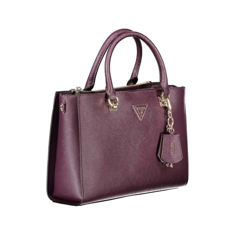Guess Jeans Purple Polyethylene Handbag purple-polyethylene-handbag