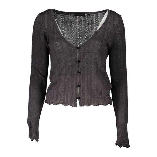 Guess Jeans Chic V-Neck Contrast Detail Cardigan chic-v-neck-contrast-detail-cardigan