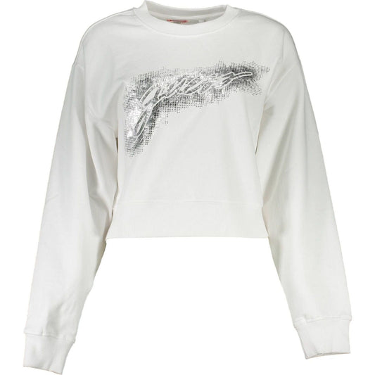 Guess JeansChic White Cotton Sweatshirt with Logo PrintMcRichard Designer Brands£99.00