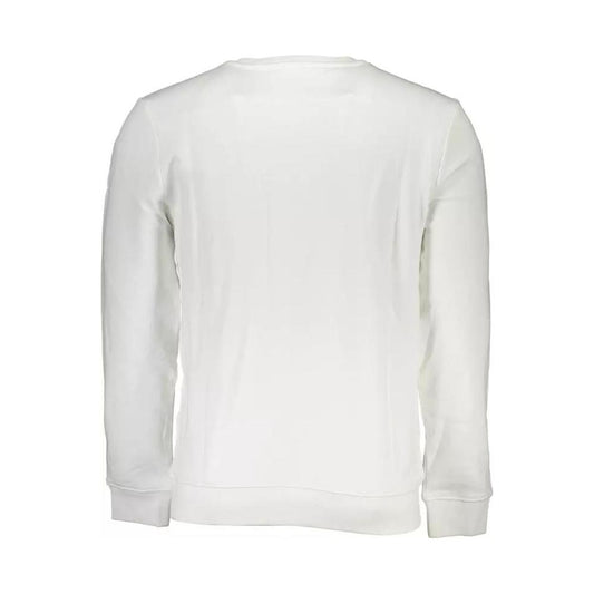 Guess Jeans Sleek White Crewneck Sweatshirt sleek-white-crewneck-sweatshirt