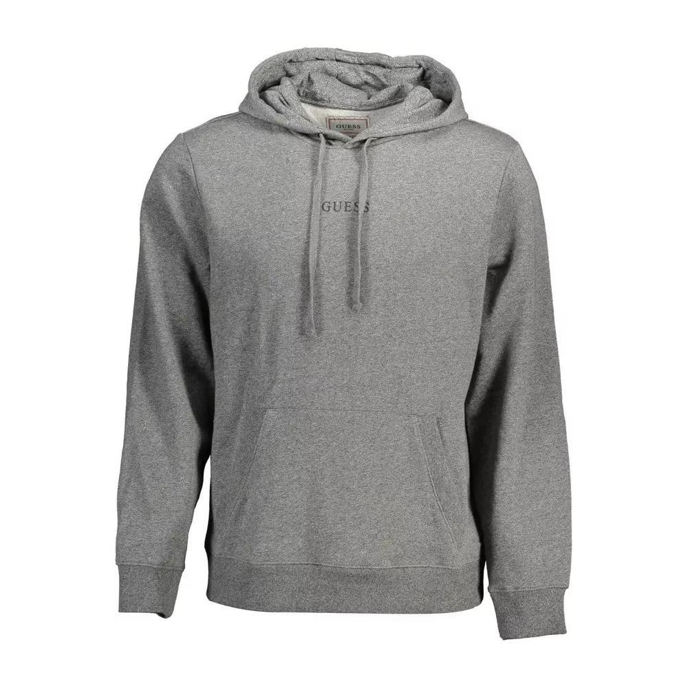 Guess Jeans Organic Cotton Blend Hoodie With Logo Print organic-cotton-blend-hoodie-with-logo-print