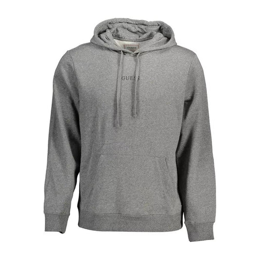 Guess Jeans | Organic Cotton Blend Hoodie With Logo Print| McRichard Designer Brands   