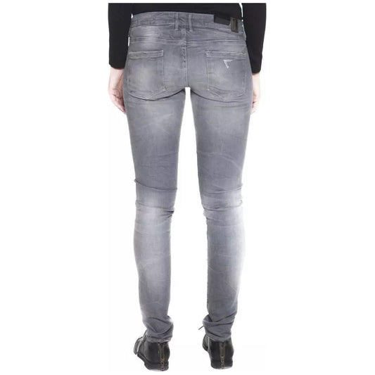 Guess Jeans | Chic Narrow-Leg Faded Gray Jeans| McRichard Designer Brands   
