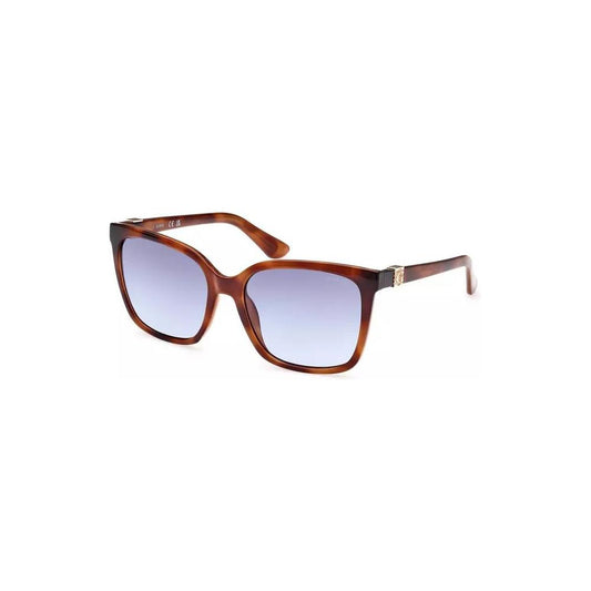 Chic Square Frame Sunglasses with Light Blue Lens