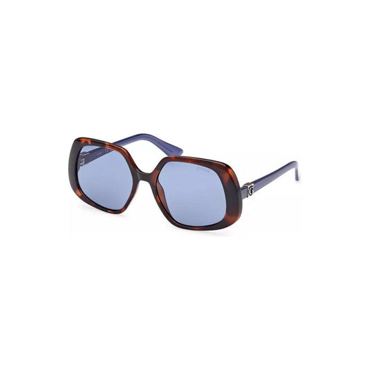 Guess Jeans | Chic Square Lens Sunglasses in Brown| McRichard Designer Brands   