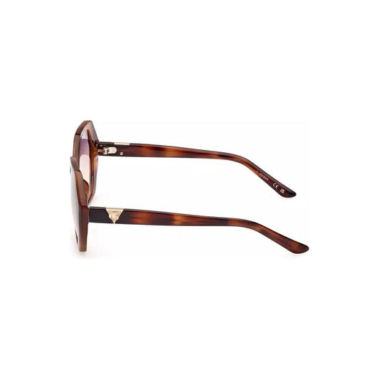 Chic Hexagonal Brown Lens Sunglasses