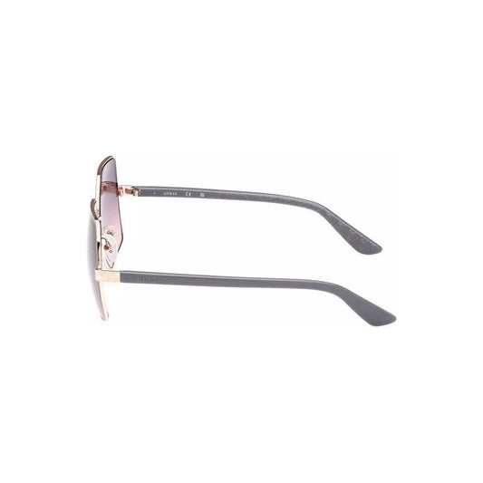 Guess Jeans | Chic Square Metal Sunglasses in Pink| McRichard Designer Brands   