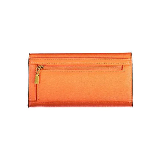 Guess Jeans Chic Orange Wallet with Contrasting Details chic-orange-wallet-with-contrasting-details
