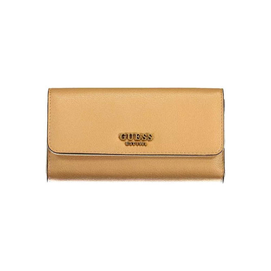 Elegant Beige Polyethylene Women's Wallet