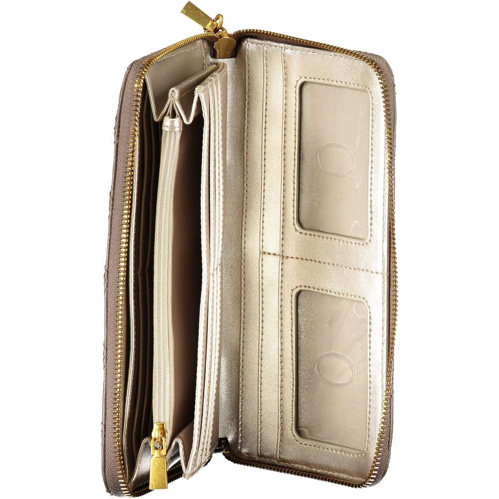 Guess Jeans Elegant Beige Zip Wallet with Chic Detailing elegant-beige-zip-wallet-with-chic-detailing